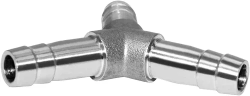 Vista 2 de Beduan Acero inoxidable 1" manguera Barb 3 vías Y en forma de Unión Home Brew Fitting