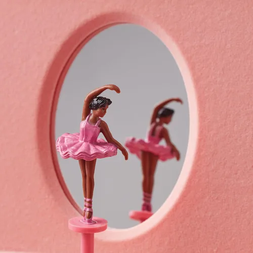 Vista 18 de Joyero de bailarina de metal para recuerdos de la niñez de Lenox, Metal, Blanco, individual