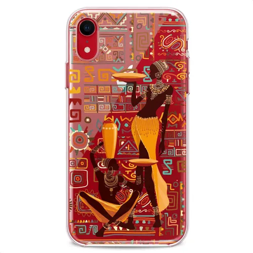 Vista 4 de Funda compatible con iPhone 14 13 Pro Max 12 Mini 11 Xs X 8 Plus Xr 7 SE 6s 5 Africano Tribal Diseño Femenino Lindo Beauty Lady Delgada Suave