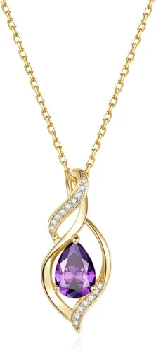 Vista 21 de FANCIME Collar de piedra natal para mujer, regalo de cumpleaños para ella 10 - Ópalo