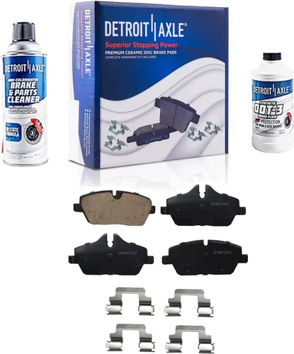Vista 46 de Detroit Axle - Pastillas de freno de cerámica delanteras Reemplazo de pinza de freno derecha para Dodge Ram 1500 Dakota, Ram 1500 Classic - Juego