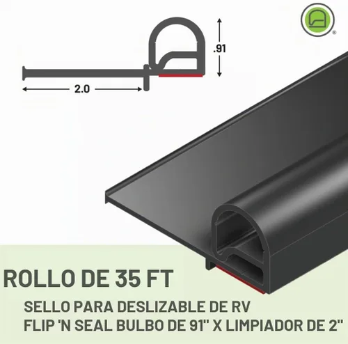 Vista 2 de (35061) Sello deslizante RV de 2 pulgadas x bombilla de 0.91