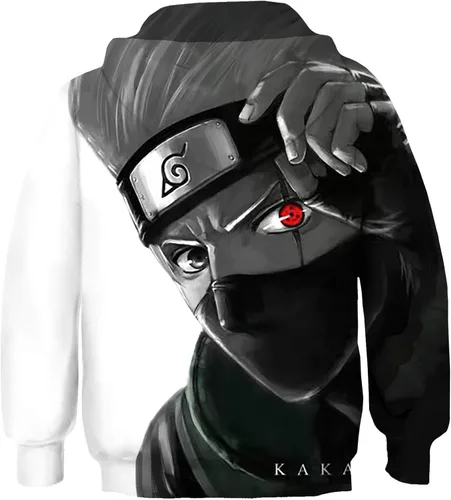 Vista 2 de CHAOS MONKEY Sudaderas unisex con capucha para niños y niñas con estampado 3D con bolsillo para 5 a 14 años