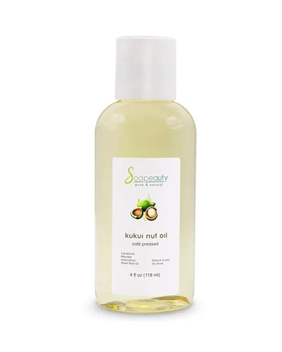 Vista 8 de Soapeauty Aceite de nuez Kukui 100% puro y natural prensado en frío Aceite hidratante para la piel, el cabello y la fabricación de jabón 2