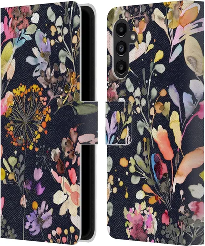 Vista 130 de Head Case Designs Officially Licensed Ninola Beige Wild Grasses Leather Wallet Case Compatible with Samsung Galaxy A07 4G