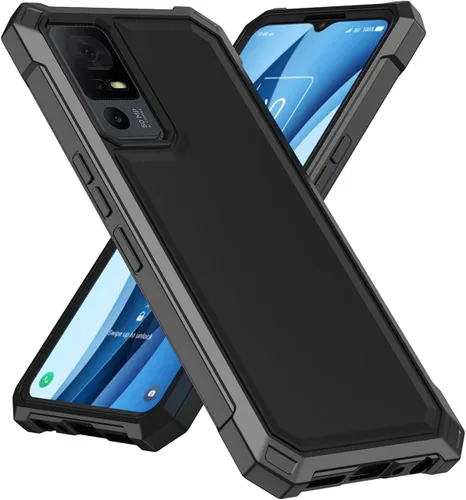 Vista 7 de Ailiber Funda para TCL 40 XE, TCL 40 X con protector de pantalla de vidrio templado, protección de estructura de doble capa, parachoques de TPU