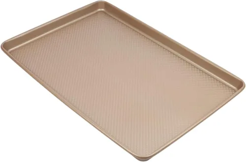 Vista 11 de David Burke Molde para hornear estriado de 9" - Molde para pasteles Bundt de acero al carbono - Bronce