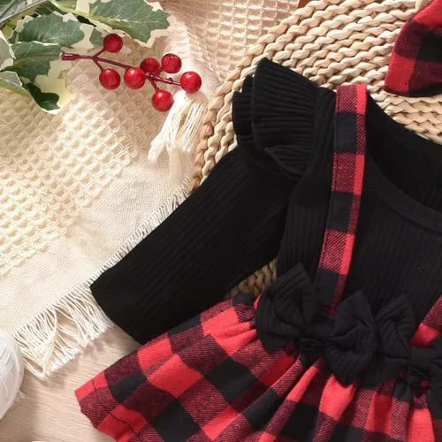 Vista 138 de Unutiylo Ropa de bebé recién nacida prematura con tirantes, traje de otoño e invierno, traje de manga larga con volantes