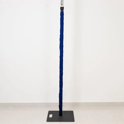 Vista 6 de Efavormart - Cubierta vertical para poste de elastano, 20 pies, color negro, tela elástica para colgar candelabros de aluminio curvado, tubería
