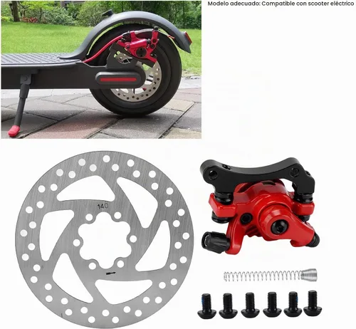 Vista 2 de Akozon Disco de freno, kit de pinza de disco de freno de 5.512 in de diámetro para scooter eléctrico