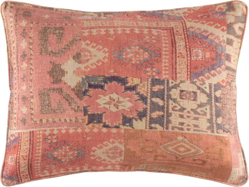 Vista 4 de Pine Cone Hill Anatolia Linen - Funda de edredón de lino naranja con gráfico, estándar