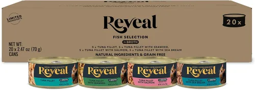 Vista 9 de Reveal Variedad de pollo en caldo húmedo para gatos, 3 sabores paquete