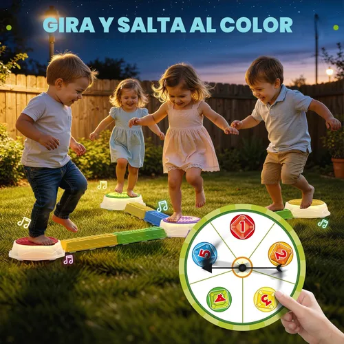 Vista 5 de Wee Wonders Piedras iluminadas y haz de equilibrio para niños, juguetes