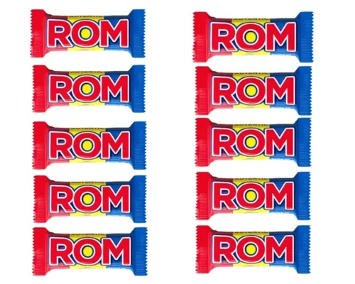 Vista 2 de Galletas rumanas auténticas de galletas de sándwich de roma con crema de cacao y rom, paquete de 8