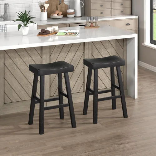 Vista 18 de Juego de mesa de bar Lexicon para 3, juego de mesa pequeña de cocina, mesa de isla de cocina con 3 taburetes de bar de silla de montar, juego