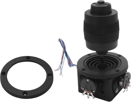 Vista 2 de JUMYNOOY Botón de potenciómetro de palanca de mando electrónico de 4 ejes para controlador -D400B 10K 4D con cable para industrial