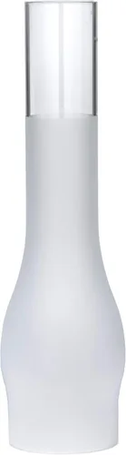 Vista 3 de B&P Lamp® Chimenea de lámpara de vidrio transparente de 3 x 12 pulgadas para adaptarse a quemadores de aceite y queroseno de tamaño #2