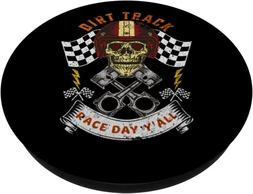 Vista 2 de Dirt Track Race Day Y'all Modelos tardíos Modificados Sprint Racing PopSockets intercambiables PopGrip