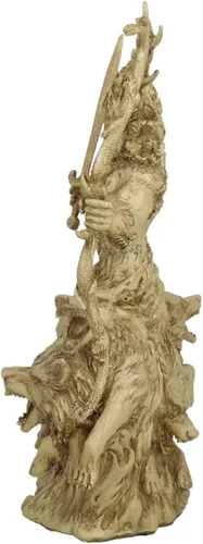 Vista 2 de Ebros Gift Antigua y arcaica poderosa deidad Cernunnos celta Dios cuernos Wiccan estatua de 12.5 pulgadas de alto, Deidad de los animales