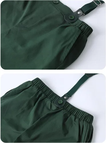 Vista 17 de A&J DESIGN Conjunto de ropa formal para niños pequeños con tirantes y tirantes