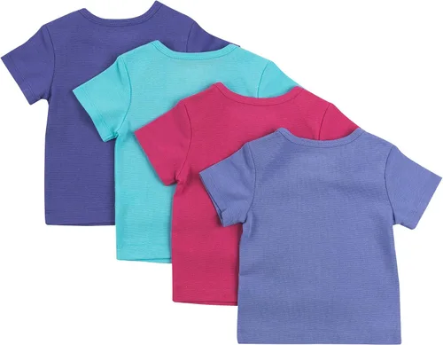 Vista 2 de Hanes Ultimate Baby Flexy - paquete de 4 playeras de manga corta para bebé.