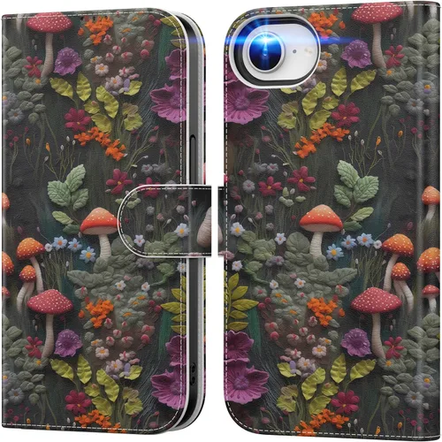 Vista 82 de DEENAKIN Funda tipo cartera para iPhone 15 con tarjetero + clip para efectivo, bloqueo RFID, protección contra caídas de grado militar y obras