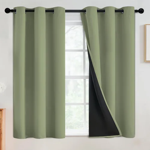 Vista 175 de SimpleHome - Cortinas opacas 100% para recámara, cortinas de ventana con ojales beige, con aislamiento térmico, cortinas de oscurecimiento