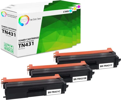 Vista 15 de TCT Cartucho de tóner compatible con Brother TN431BK TN431C, TN431M, TN431M, TN431Y, compatible con Brother HL-L8260CDW L8360CDW MFC-L8610CDW