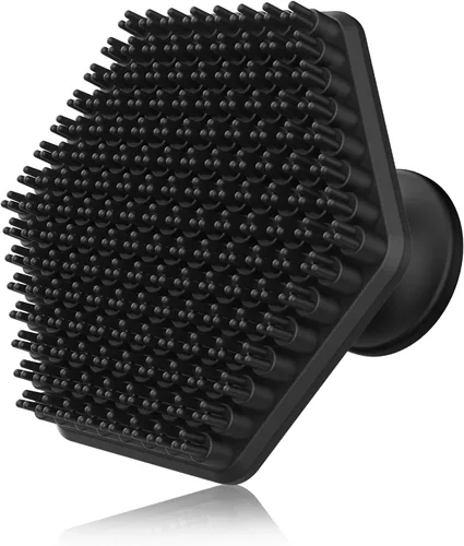 Vista 7 de VWMYQ Cepillo de limpieza facial de silicona para hombres, almohadilla exfoliante suave y masajeador, cepillo de limpieza facial de silicona