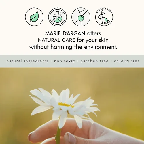 Vista 5 de Marie d'Argan Suero facial lifting antienvejecimiento, con ácido hialurónico, jalea real y guaraná, 98% ingredientes naturales, repara, tensa