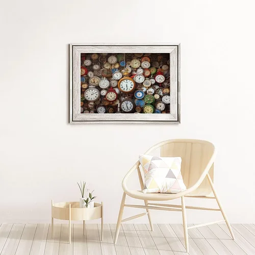 Vista 8 de Rompecabezas de 1000 piezas para adultos Pinturas famosas Relojes despertadores Formación contador de tiempo de madera ecológico Único 29.5'' x