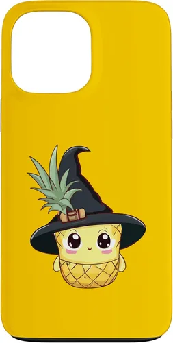 Vista 15 de Funda para iPhone 16 con diseño de piña para Halloween 2024