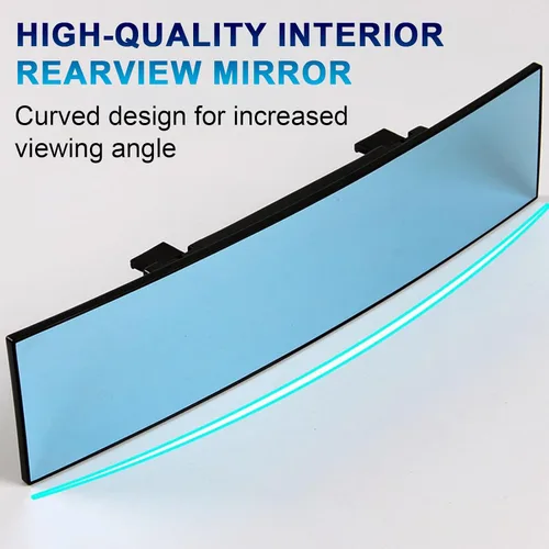Vista 3 de Espejo retrovisor, espejo retrovisor interior universal, antirreflejo, espejo gran angular transparente, accesorios de coche para SUV, camión