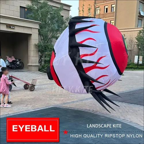Vista 4 de HFLY - Paisaje inflable suave de 8.2 ft para niños y adultos, nailon Ripstop, línea de cometa