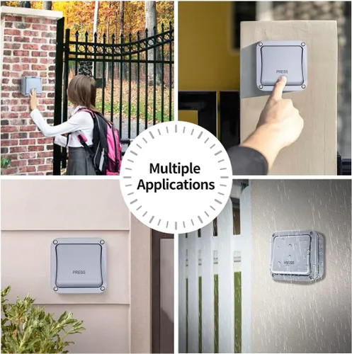 Vista 2 de TOPENS TC148 - Interruptor de liberación con cable montado en la superficie para abridor automático de puertas, sistema de control de acceso