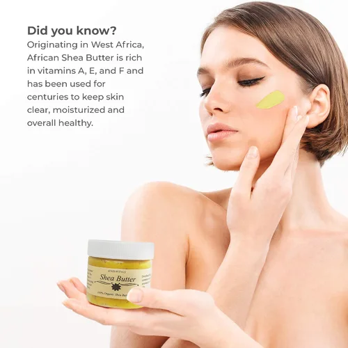 Vista 7 de Romeriza - Manteca de karité orgánico cremoso puro crudo, sin refinar, nutrición de la piel, eczema, estrías para cara, cuerpo y cabello