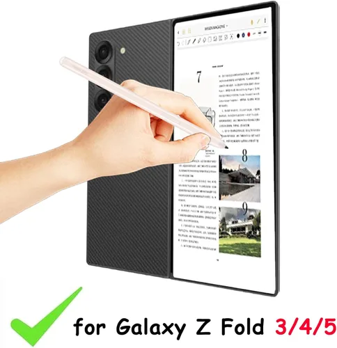 Vista 2 de Galaxy Z Fold 4/3/5 S Pen Fold Edition para Samsung Galaxy Z Fold 3/4/5, S Pen Galaxy Touch Stylus solo con puntas, EJ-PF946BBEGUS (beige)