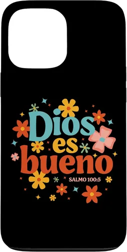 Vista 24 de Funda religiosa de la Biblia para iPhone 16 Dios Es Bueno Spanish Christian Jesus God