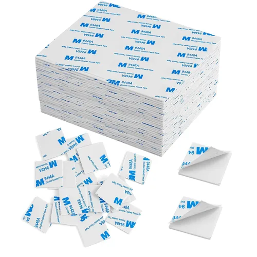 Vista 10 de 100 piezas de cinta adhesiva de espuma de doble cara, almohadillas adhesivas de doble cara autoadhesivas cuadradas para manualidades, cinta adhesiva