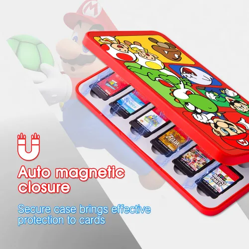 Vista 144 de PERFECTSIGHT Switch Game Case Compatible with Nintendo Switch Game Holder for Switch OLED/ Lite Game Card Case Cartridge with 24 Slots Game Card