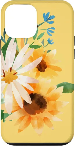 Vista 16 de iPhone 16 Yellow Sunflower Vintage Flower Petals Case