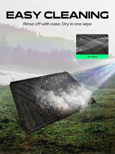Vista 8 de YHTAUTO Alfombrillas automotrices para Ford Bronco 2021-2026 (4 puertas) TPE All Weather Car Mats, Anti-Slip & Custom Fit Floor Liners Cargo Mat