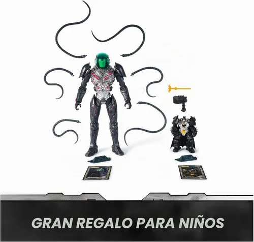 Vista 4 de DC Comics Metal Force Brainiac vs Batman - Paquete de figuras