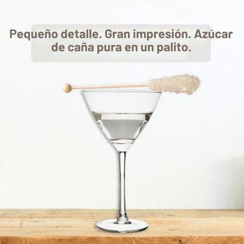 Vista 6 de Civilized Coffee Palitos de azúcar prémium – Agitadores Swizzle Rock Candy para café, té y cócteles, envueltos individualmente (25 unidades)