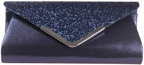 Vista 4 de KALAIEN Bolsos de mano tipo sobre para mujer, con purpurina, para bodas y fiestas