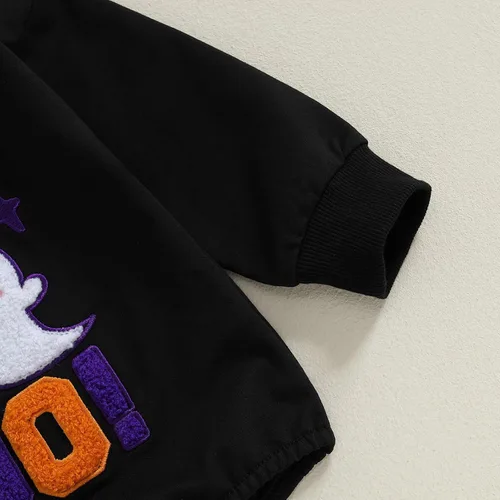 Vista 48 de Adobabirl Traje de Halloween para bebé, sudadera de fantasma, calabaza, mameluco, suéter de gran tamaño, lindo para otoño e invierno