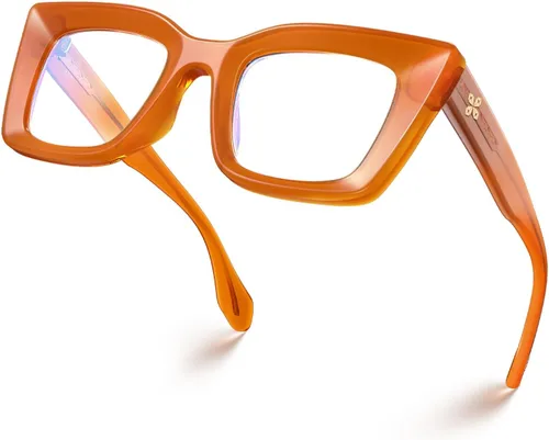 Vista 12 de VISOONE Cat Eye Blue Light Blocking Glasses TR90 Anti-glare Women Calida