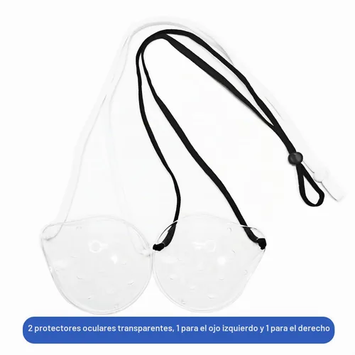 Vista 8 de AMZVIO - 2 protectores de ojos para después de cirugía de cataratas, parche transparente transpirable ventilado con correa ajustable, cubierta