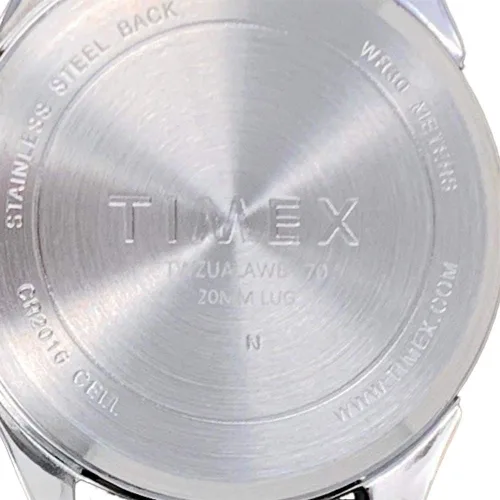 Vista 3 de Timex Reloj universitario Athena de 1575in para mujer color caoba con correa de silicona azul claro Azul