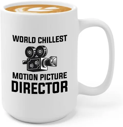 Vista 10 de Cineasta Taza de café 11oz Negra - Cineasta: Crítico de cine no remunerado - Cineasta Regalos Cámara Corte Director de Prop Guionista de cine